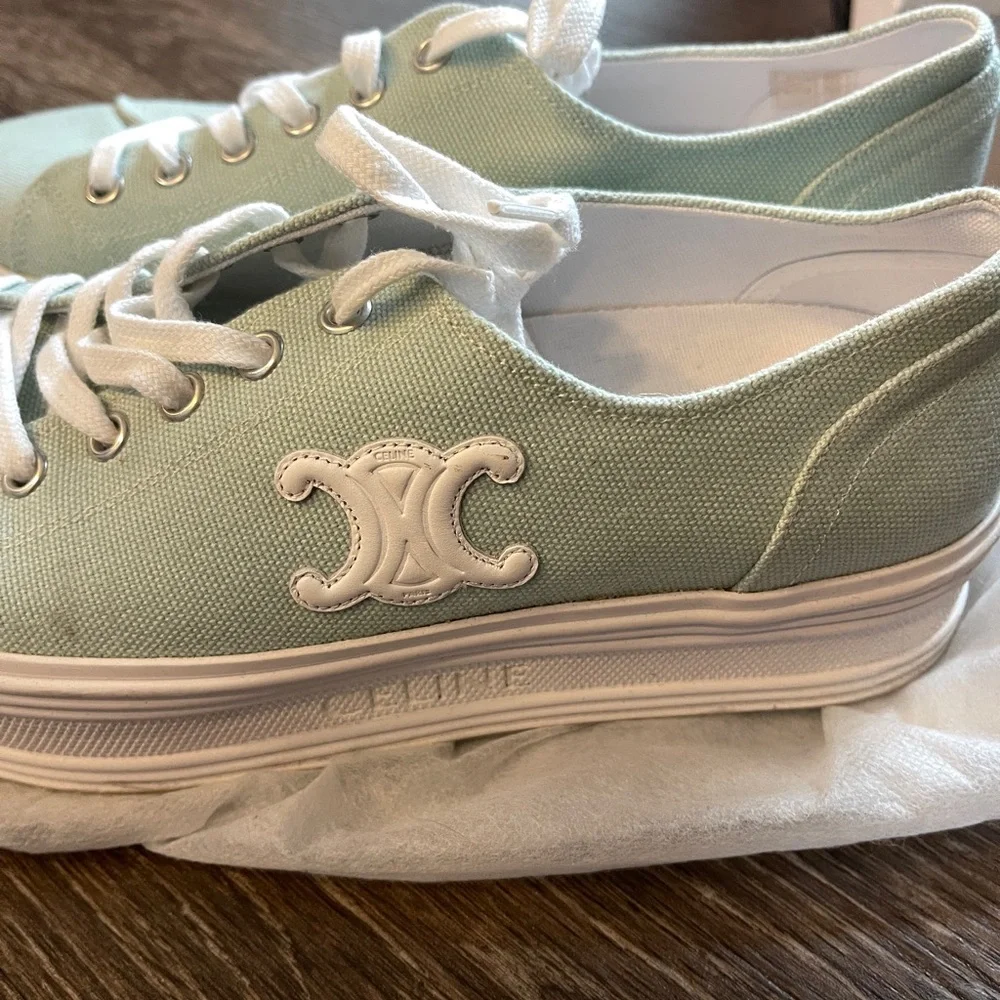 Celine Canvas Sneakers with Triomph - Picture 2 of 6